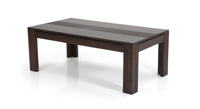 Stripto Coffee Table Without Shelves(Mahogany)